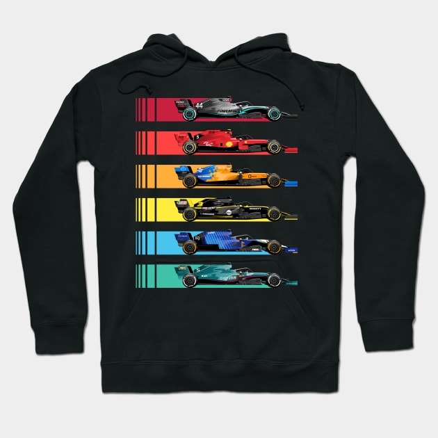 Formula Racing Cars Hoodie by marieltoigo